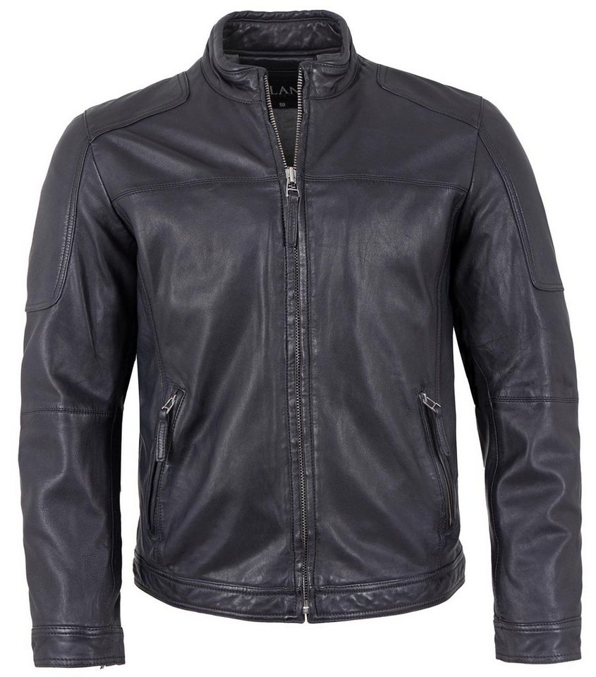 Jilani Lederjacke Cali Jilani - Herren Echtleder Lederjacke Lammnappa night von Jilani