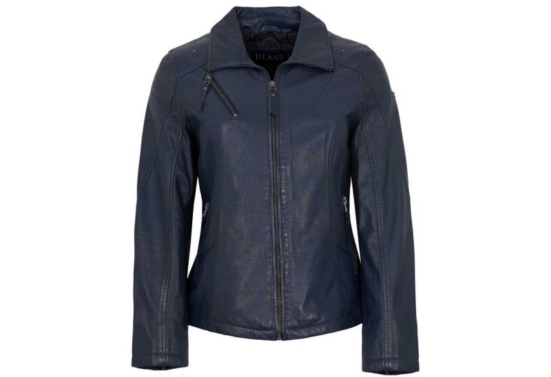Jilani Lederjacke Dalma Jilani Collection - Damen Lederjacke Lammnappa navy von Jilani