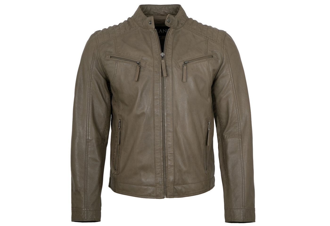 Jilani Lederjacke Everett Jilani Collection - Herren Lederjacke Lammnappa dark sand von Jilani