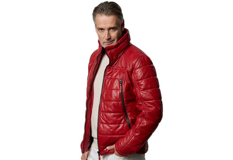 Jilani Lederjacke Filbo Jilani - Herren Lederjacke Steppjacke Lammnappa rot Jilani Lederjacke Filbo Jilani - Herren Lederjacke Steppjacke Lammnappa rot von Jilani