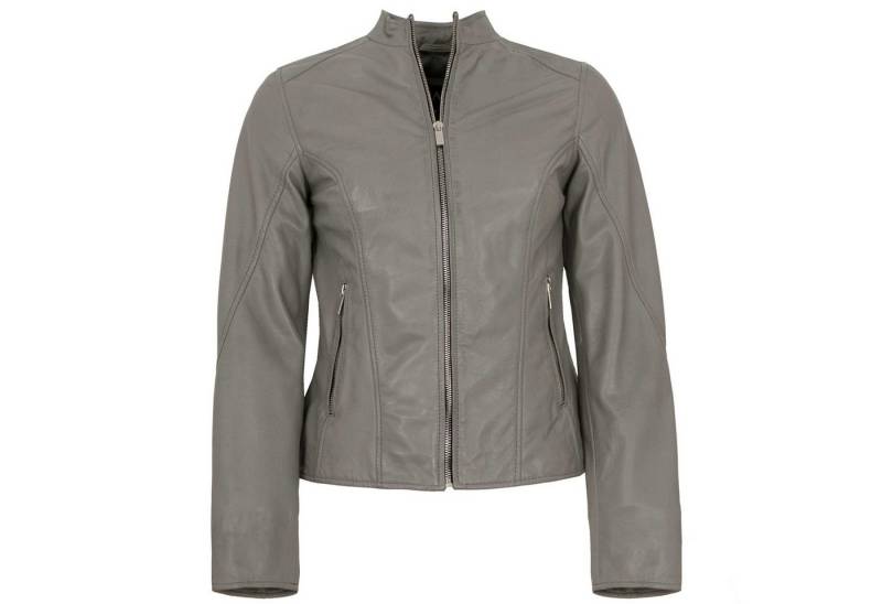 Jilani Lederjacke Fulya Jilani - Damen Lederjacke Lammnappa grau von Jilani