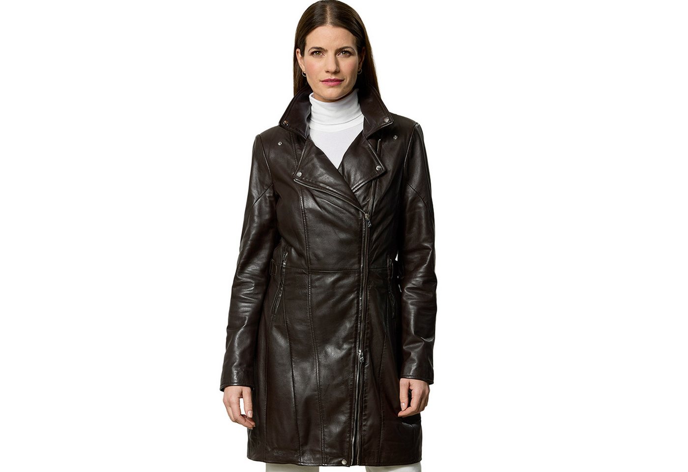 Jilani Lederjacke Juniper Jilani - Damen Ledermantel Lammnappa chocolate torte Jilani Lederjacke Juniper Jilani - Damen Ledermantel Lammnappa chocolate torte von Jilani