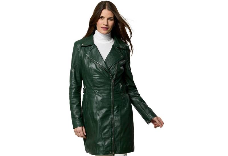 Jilani Lederjacke Juniper Jilani - Damen Ledermantel Lammnappa grün Jilani Lederjacke Juniper Jilani - Damen Ledermantel Lammnappa grün von Jilani