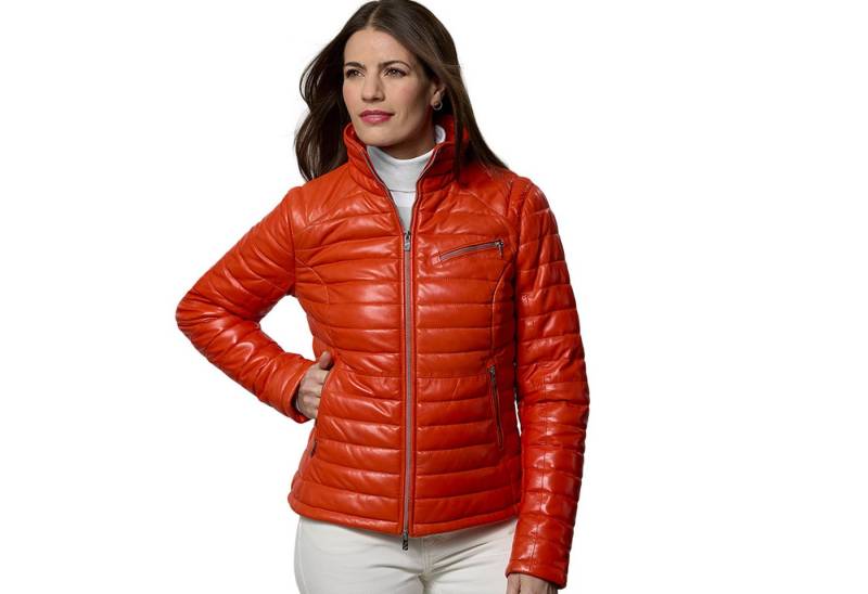 Jilani Lederjacke Kova Jilani Collection - Damen Lederjacke Steppjacke Lammnappa tomato Jilani Lederjacke Kova Jilani Collection - Damen Lederjacke Steppjacke Lammnappa tomato von Jilani