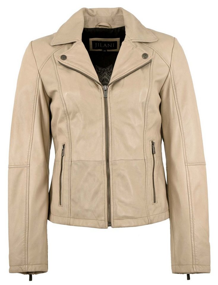 Jilani Lederjacke Smilla Jilani - Damen Echtleder Lederjacke Lammnappa britch sand von Jilani