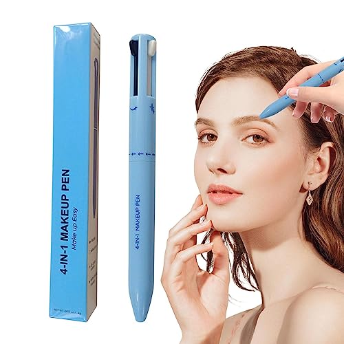 4 in 1 Reise-Make-up-Stift, tragbar, multifunktional, Eyeliner, Brow Liner, Lip Liner & Highlighter - Waterproof Long Lasting Travel Makeup Pen Touch-Up Eye Jildouf von Jildouf