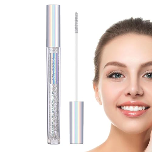 Glitzer-Mascara - Lange Wimpern-Mascara | Bunte Wimperntusche, Verlängerungen für natürliche Verlängerung, voluminöses, schnell trocknendes, funkelndes Augen-Make-up für Cosplay, Party, Jildouf von Jildouf