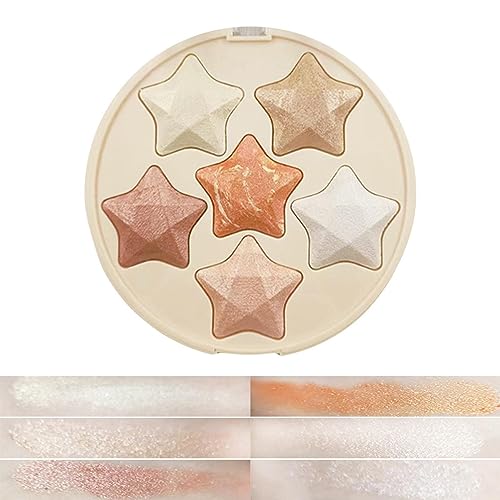 Highlighter-Konturpalette,Schweißfeste Schimmerpuder-Palette | Schönheitsprodukte für Damen, Kosmetika für Zuhause, Arbeit, Treffen, Einkaufen, Dating, Reisen Jildouf von Jildouf