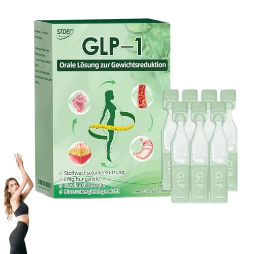 STDEI GLP-1 Orale Lösung (7 Stk/Pack), Professional STDEI GLP-1 Oral Solution, GLP1 orale flüssigkeit, Natürliche Pflanzenextrakte für Frauen & Männer (1 Pack) von Jileon