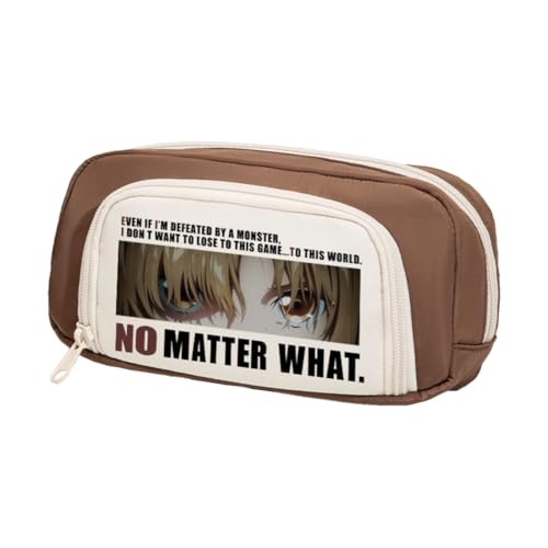 Anime Kirigaya Kazuto Federmäppchen für Studenten Yuuki Asuna AsadaShino Stifttasche Große Kapazität Cartoon Drucke Bleistifttasche Reißverschluss Bleistiftbox Schule Geschenke für Jungen Mädchen von Jilijia