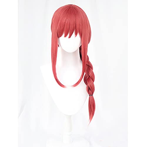 Anime Makima Cosplay Perücken, Makima Cosplay Lange Rot mit Geflochtene Lockige Perücke für Unisex Synthetische 1 Count von Jilijia