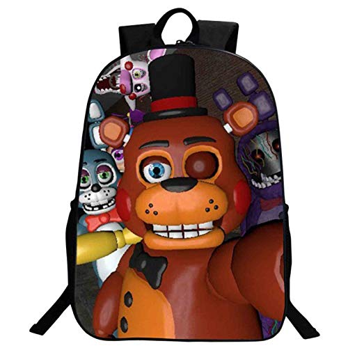 Five Nights at Backpack Fnaf Schulranzen FNAF Schulrucksack Kinder Schultasche Rucksack ucksack für Herren ucksack Laptop ucksack Laptop, Typ1, 40x30x20cm, von Jilijia