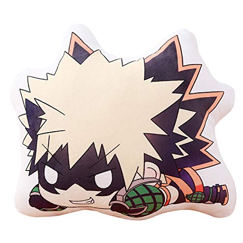 Jilijia Hero Academia Plüschkissen Spielzeug, Izuku Todoroki Bakugou Kissen Puppe Plüschpuppen Spielzeug Charakter Plüsch, Typ3, 45 cm, fein von Jilijia