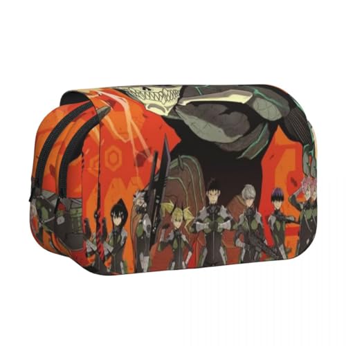 Jilijia Anime Kafka Hibino Federmäppchen Soshiro Hoshina Kikoru Shinomiya Stifttaschen Cartoon Reißverschluss Doppelfach Bleistiftbeutel für Studenten Teenager, Typ 1, 21*5*12cm, Federmäppchen von Jilijia