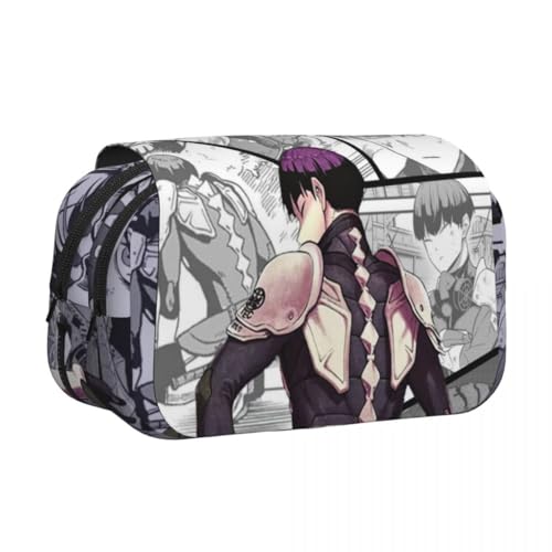 Jilijia Anime Kafka Hibino Federmäppchen Soshiro Hoshina Kikoru Shinomiya Stifttaschen Cartoon Reißverschluss Doppelfach Bleistiftbeutel für Studenten Teenager, Typ 2, 21*5*12cm, Federmäppchen von Jilijia