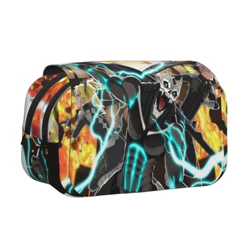 Jilijia Anime Kafka Hibino Federmäppchen Soshiro Hoshina Kikoru Shinomiya Stifttaschen Cartoon Reißverschluss Doppelfach Bleistiftbeutel für Studenten Teenager, Typ 4, 21*5*12cm, Federmäppchen von Jilijia