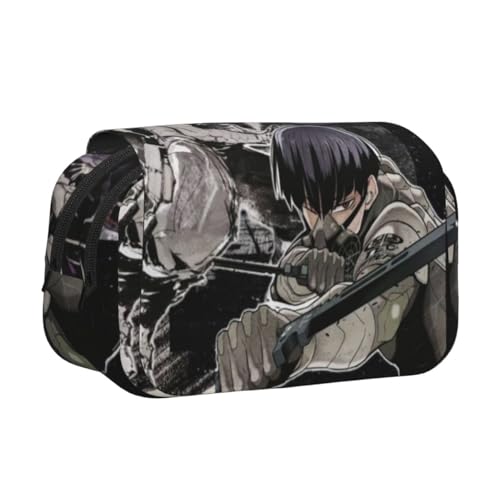 Jilijia Anime Kafka Hibino Federmäppchen Soshiro Hoshina Kikoru Shinomiya Stifttaschen Cartoon Reißverschluss Doppelfach Bleistiftbeutel für Studenten Teenager, Typ 6, 21*5*12cm, Federmäppchen von Jilijia
