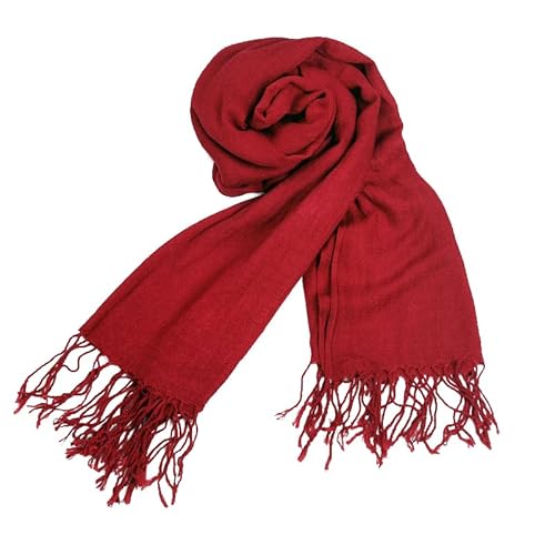 Jilijia Anime Schal Mikasa Ackermann Rot Schal Unisex Winter Warm Weich Halstuch Cospaly Zubehör von Jilijia