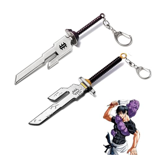 Jilijia Anime Schlüsselanhänger Fushiguro Toji/Nanami Kento Charakter Figur Schlüsselanhänger Zinklegierung Anhänger Schlüsselring Hanging Ornament von Jilijia
