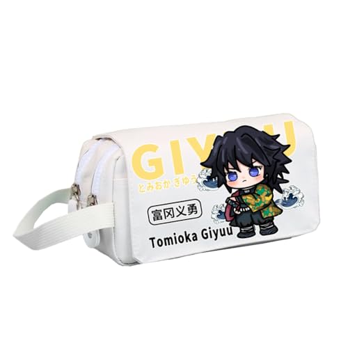 Jilijia Anime Stifteetui Kamado Tanjiro/Hashibira Inosuke/Uzui Tengen Cartoon Federmäppchen Große Kapazität Aufbewahrungstasche Schulsaison Geschenke für Jungen Mädchen Teenager, Typ 3, 20*8*10cm von Jilijia