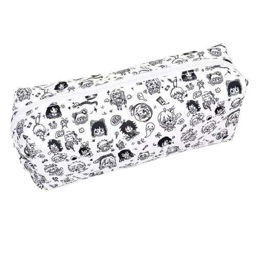 Jilijia Anime Stiftetasche Kochou Shinobu Federmäppchen Tomioka Giyuu/Kamado Tanjiro bedruckte Aufbewahrung Bleistifttasche Studenten Schreibwaren Tasche Eröffnungszeit Schulbedarf, Typ 3, 18x5x7CM von Jilijia