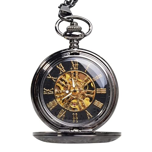 Jilijia Date A Live Anime Taschenuhr Tokisaki Kurumi kreative mechanische Uhr für Männer Frauen Mädchen Fans Geschenke mit schmaler Kette von Jilijia