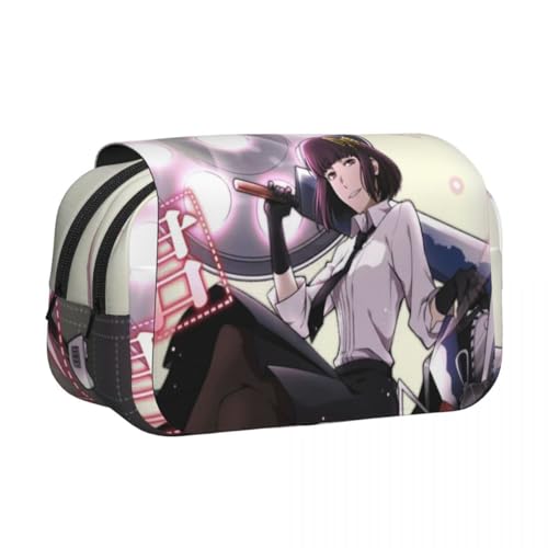 Jilijia Dazai Osamu Anime Federmäppchen BSD Cartoon Stifttasche Nakahara Chuuya/Akutagawa Ryunosuke 3D-Druck Federmäppchen Doppellagiger Reißverschluss Große Kapazität Schreibwarenbox für Jungen von Jilijia