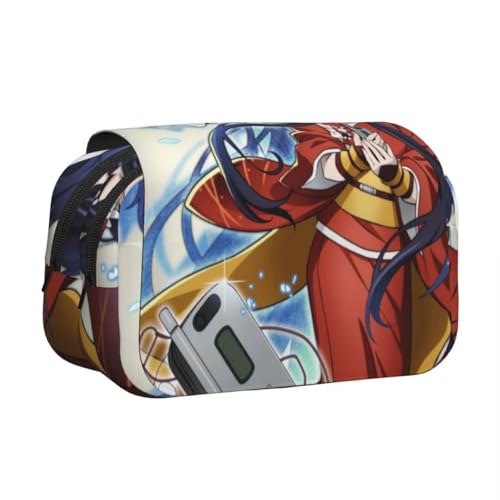 Jilijia Dazai Osamu Anime Federmäppchen BSD Cartoon Stifttasche Nakahara Chuuya/Akutagawa Ryunosuke 3D-Druck Federmäppchen Doppellagiger Reißverschluss Große Kapazität Schreibwarenbox für Jungen von Jilijia