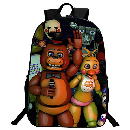 Jilijia FNAF Freizeit-Rucksack, modischer Rucksack, wasserabweisend, Campus, Schule, Tagesrucksack, Outdoor, Reiserucksack für Herren, Unisex, Größe: 40 x 30 x 13 cm von Jilijia