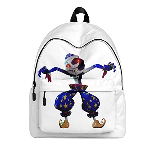 Jilijia FNAF Rucksack Sundrop Moondrop 3D Gedruckt Teenager Schulrucksack für Jungen Mädchen Spiel Cartoon Rucksack Outdoor Reiserucksack Wasserdichte Tasche, Typ 19, 30x17x40cm von Jilijia