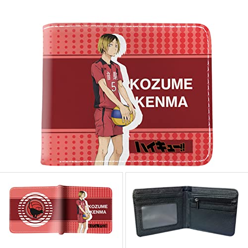Jilijia Haikyuu Anime Geldbörse Cartoon Geldbörse Oikawa Tooru/Shoyo Hinata Münzfach Kreditkartenetui PU Leder Bifold Wallet von Jilijia