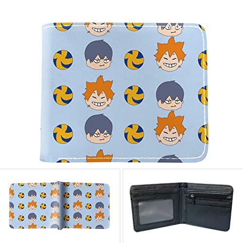 Jilijia Haikyuu Anime Geldbörse Cartoon Geldbörse Oikawa Tooru/Shoyo Hinata Münzfach Kreditkartenetui PU Leder Bifold Wallet von Jilijia