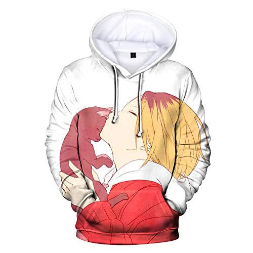 Jilijia Haikyuu Pullover Kapuzen-Sweatshirt Hinata Shoyo/Tobio Kageyama 3D Cartoon Hoodies Haikyuu!! Wärme Geschenke, Typ 7, M von Jilijia