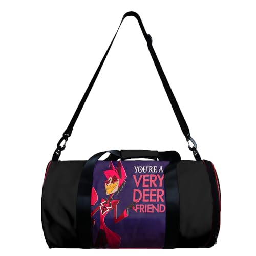 Jilijia Hazbin Hotel Anime Zylinder Crossbody Angel Dust/Alastor/Charlie Morningstar Schultertasche Crossbody Bag Casual Top Griff Tasche für Strand Urlaub Reisen den täglichen Gebrauch, Typ 4, von Jilijia