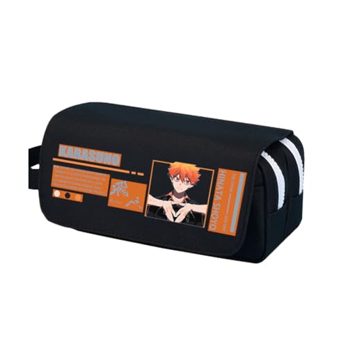 Jilijia Shoyo Hinata Federmäppchen Tobio Kageyama Anime Bedrucktes Federmäppchen Große Kapazität Schreibwaren Tasche Cartoon Aufbewahrung Stifttasche Studenten Schulbedarf Geschenke, Typ 11, 20x10CM von Jilijia