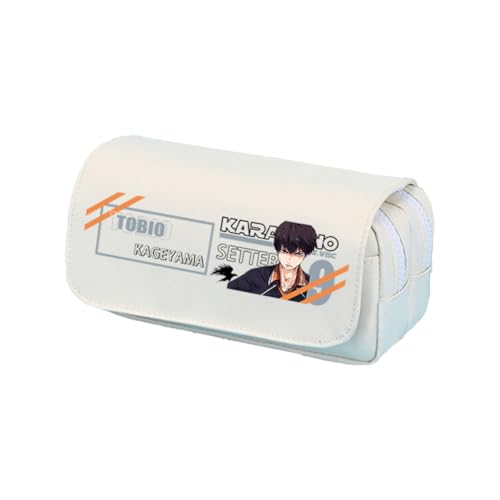 Jilijia Shoyo Hinata Federmäppchen Tobio Kageyama Anime Bedrucktes Federmäppchen Große Kapazität Schreibwaren Tasche Cartoon Aufbewahrung Stifttasche Studenten Schulbedarf Geschenke, Typ 2, 20x10CM von Jilijia