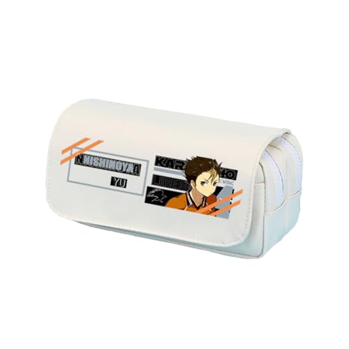 Jilijia Shoyo Hinata Federmäppchen Tobio Kageyama Anime Bedrucktes Federmäppchen Große Kapazität Schreibwaren Tasche Cartoon Aufbewahrung Stifttasche Studenten Schulbedarf Geschenke, Typ 6, 20x10CM von Jilijia