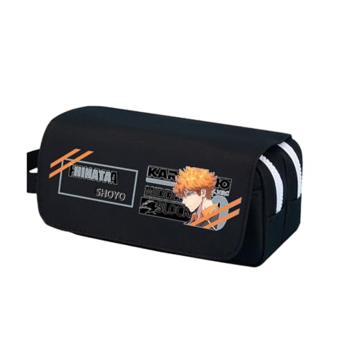 Jilijia Shoyo Hinata Federmäppchen Tobio Kageyama Anime Bedrucktes Federmäppchen Große Kapazität Schreibwaren Tasche Cartoon Aufbewahrung Stifttasche Studenten Schulbedarf Geschenke, Typ 9, 20x10CM von Jilijia
