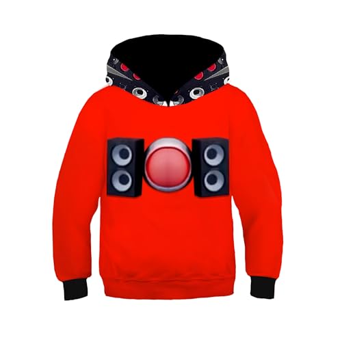 Jilijia Toilette Männer Pullover Hoodie, Kameramann TV Mann/Sprecher 3D gedruckt Manga Langarm-Sweatshirt, Anime Spiel Hoodies Kostüm für Kinder von Jilijia