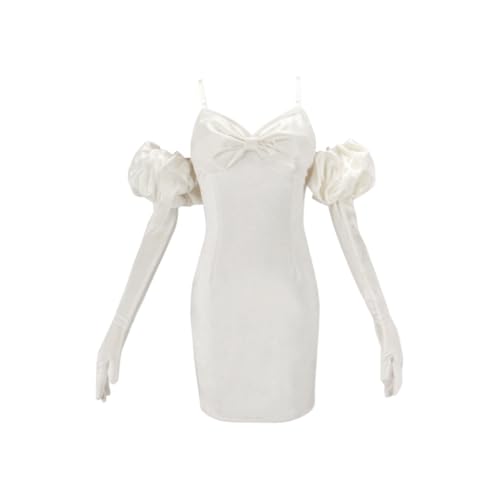 Jilijia Sua Cosplay Kostüm Anime Kleid Weißes Kleid Set Damen Halloween Party Bühnenaufführung Outfit von Jilijia