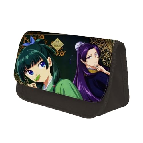 Jilijia The Apothecary Diaries Federmäppchen mit Reißverschluss, Maomao Anime Federmäppchen Große Kapazität Schreibwaren Organizer Bleistiftbox für Schüler Jungen Mädchen, Typ 16, 22x13x7.5CM von Jilijia