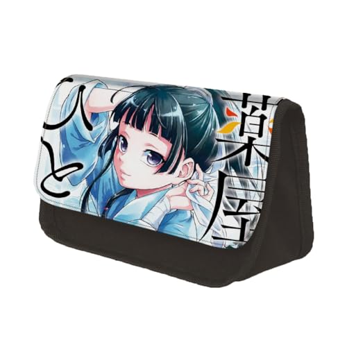 Jilijia The Apothecary Diaries Federmäppchen mit Reißverschluss, Maomao Anime Federmäppchen Große Kapazität Schreibwaren Organizer Bleistiftbox für Schüler Jungen Mädchen, Typ 9, 22x13x7.5CM von Jilijia