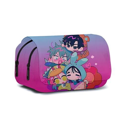 Luka Federmäppchen Anime Till Ivan Stifttasche Große Kapazität 3D-Druck Federmäppchen Cartoon Doppellagig Reißverschluss Bleistift Box Student Schreibwaren Geschenke für Jungen Mädchen Teenager, Typ von Jilijia