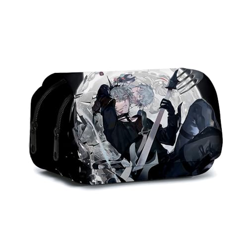 Luka Federmäppchen Anime Till Ivan Stifttasche Große Kapazität 3D-Druck Federmäppchen Cartoon Doppellagig Reißverschluss Bleistift Box Student Schreibwaren Geschenke für Jungen Mädchen Teenager, Typ 4 von Jilijia