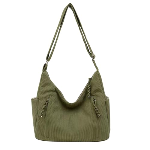 Jiliyote Cord Umhängetasche Damen - Crossbody Schultertasche für Reisen, Einkaufen, Arbeit und Uni von Jiliyote