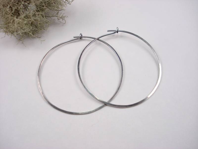 925 Silber, Hoop Ohrring von JillGriffinJewelry