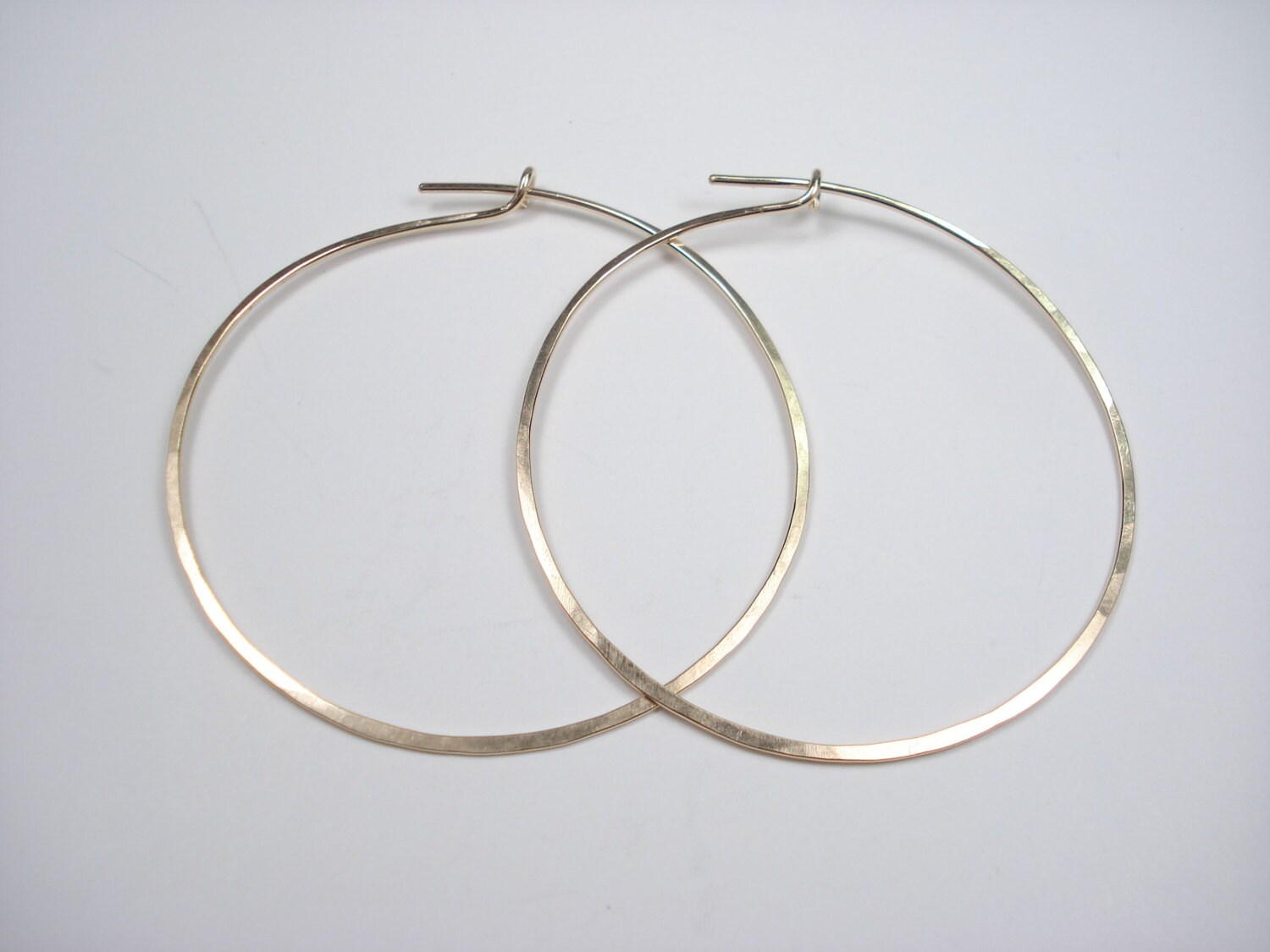 Gold, Hoop, Ohrring, 14K Gold Fill, Rosegold Fill, Draht Gold, Hoop, Ohrring, 14K Gold Fill, Rosegold Fill, Draht von JillGriffinJewelry
