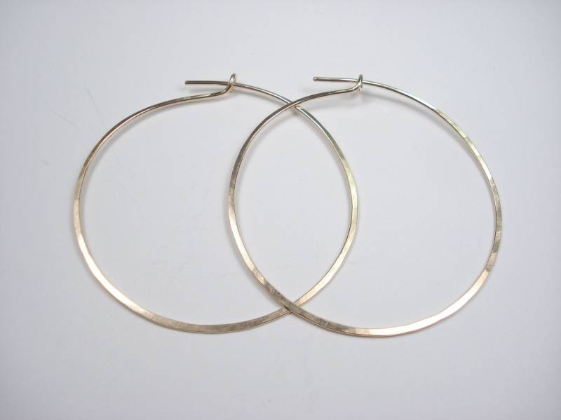 Gold, Hoop, Ohrring, 14K Gold Fill, Rosegold Fill, Draht Gold, Hoop, Ohrring, 14K Gold Fill, Rosegold Fill, Draht von JillGriffinJewelry