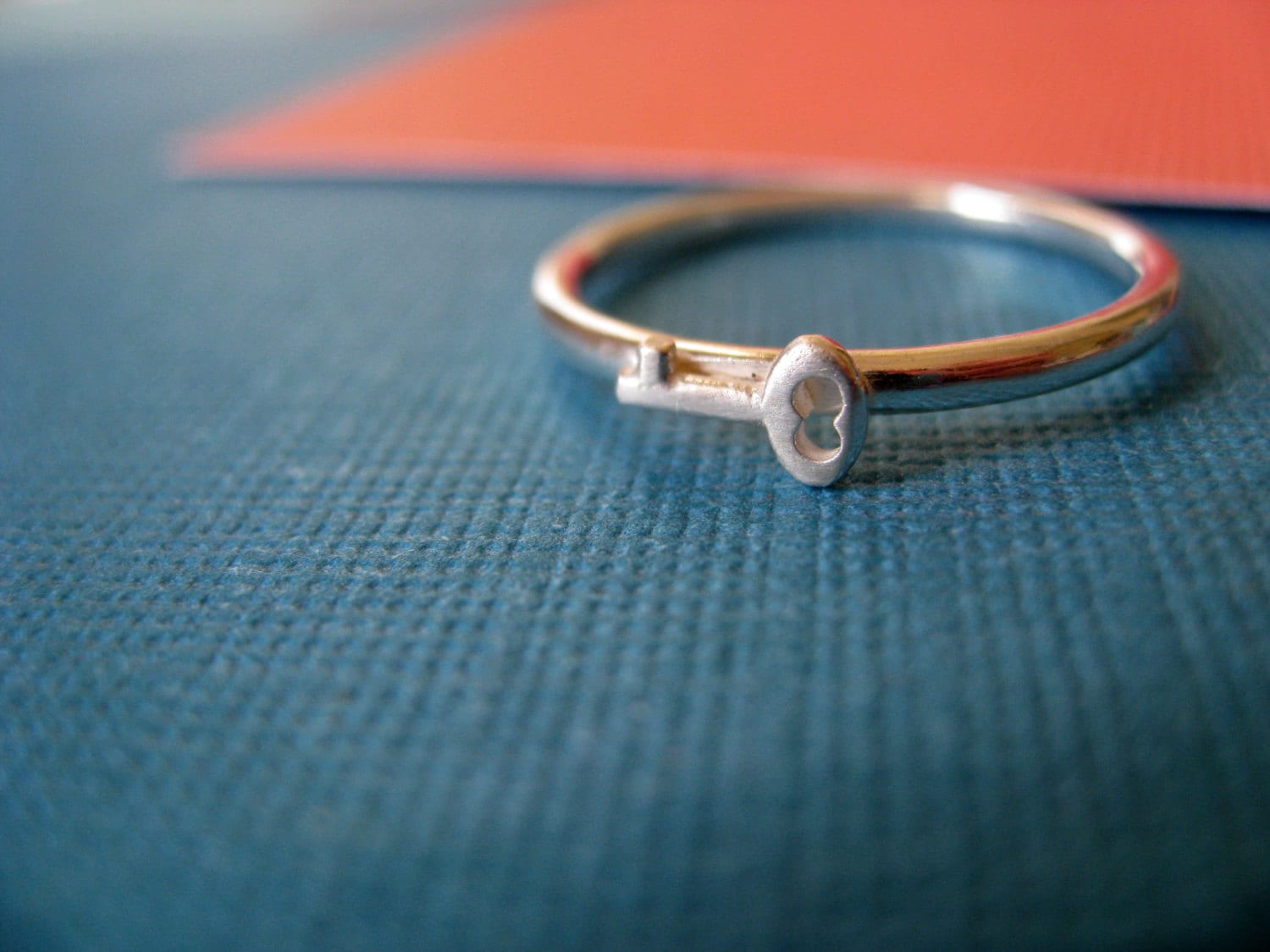 Sterling Silber Teenie Key Ring Stapeln Sterling Silber Teenie Key Ring Stapeln von JillKDavisJewelry