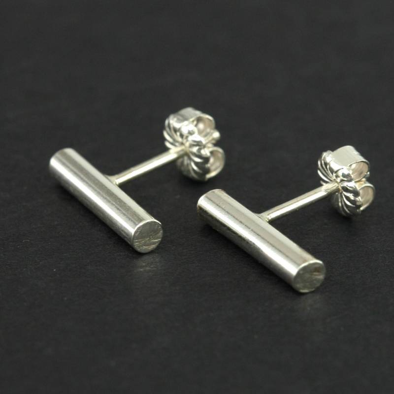 Stick-Ohrstecker, Ohrstecker Sterling Silber Poliert Ohrstecker von JillPopowichDesigns
